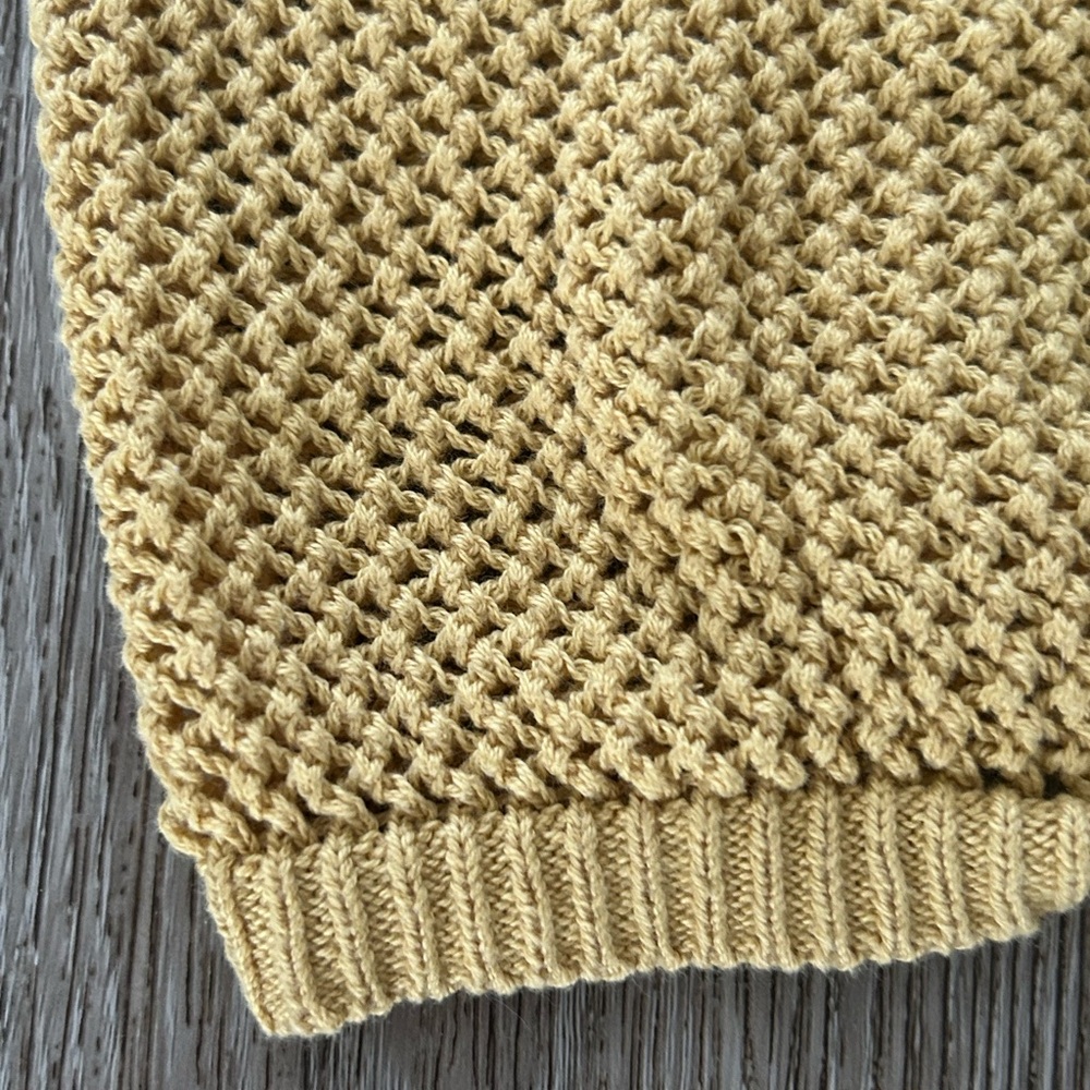 Dynamite Knit cropped Tank Top -size XS golden yellow -100% cotton - Picture 3 of 9